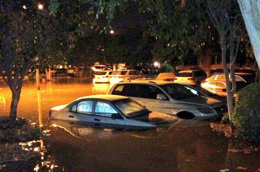 flooding in Jebel Ali Gardens